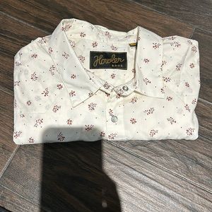 Howler Brothers Cream Floral Casual Button Down Shirt